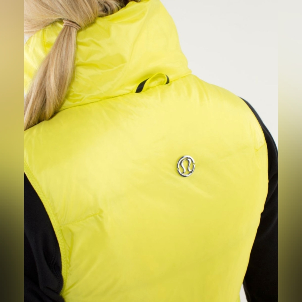 Lululemon Athletica Yellow Puffer Vest - Picture 4 of 14